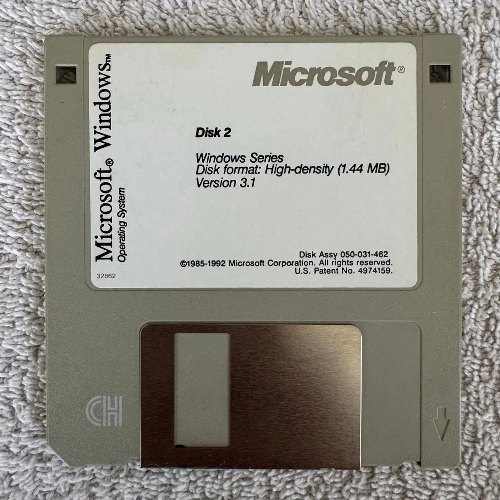 Microsoft Windows 3.1 3.5” Floppy Disk Set Disks 1-6 Untested Vintage 1992